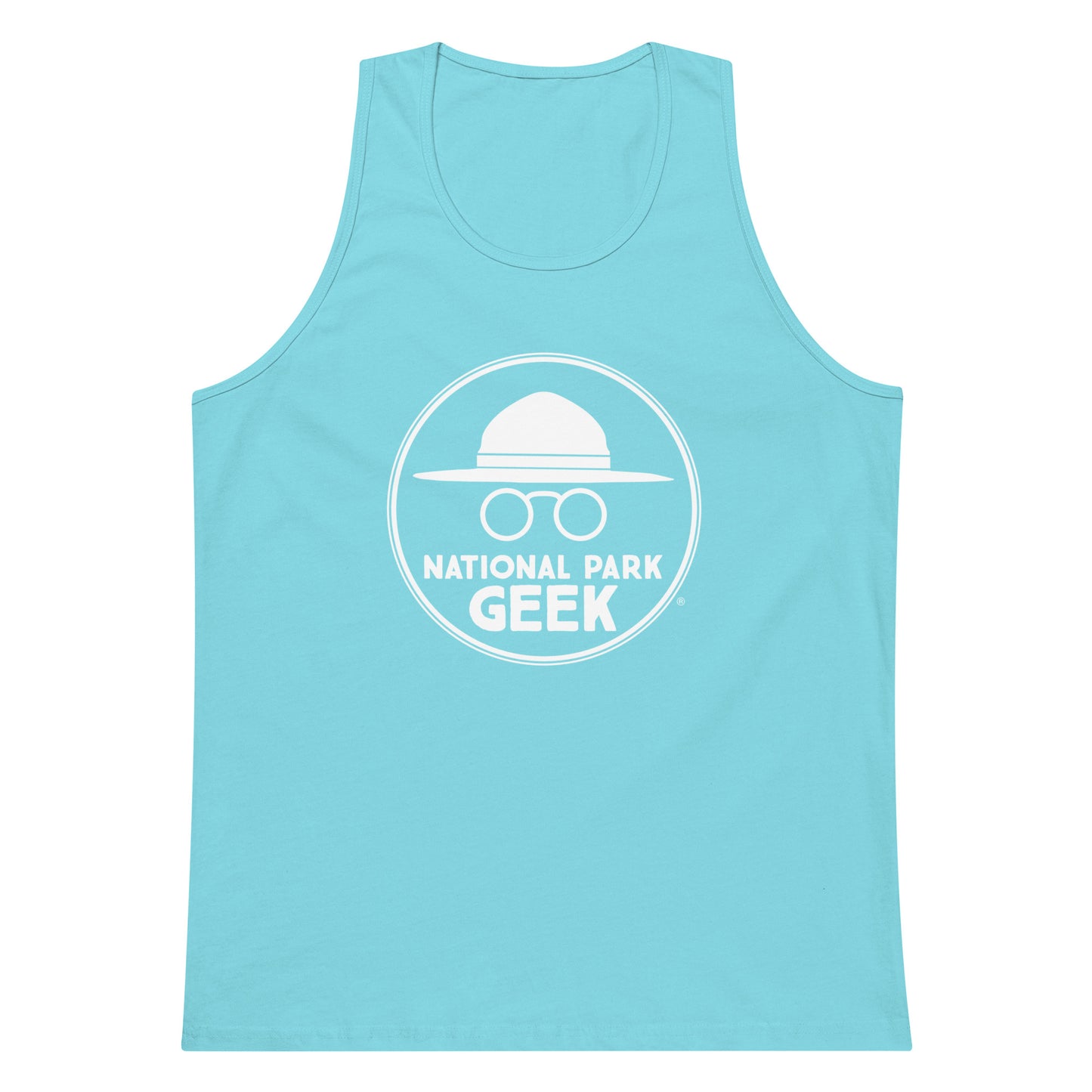Men’s National Park Geek Tank Top - Various Colors - White Logo
