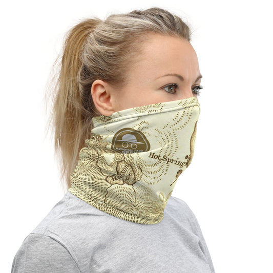 Yellowstone Map Neck Gaiter