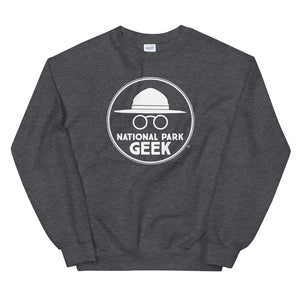 National Park Geek Unisex Sweatshirt White Logo